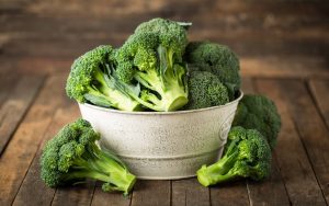 Broccoli in a pot